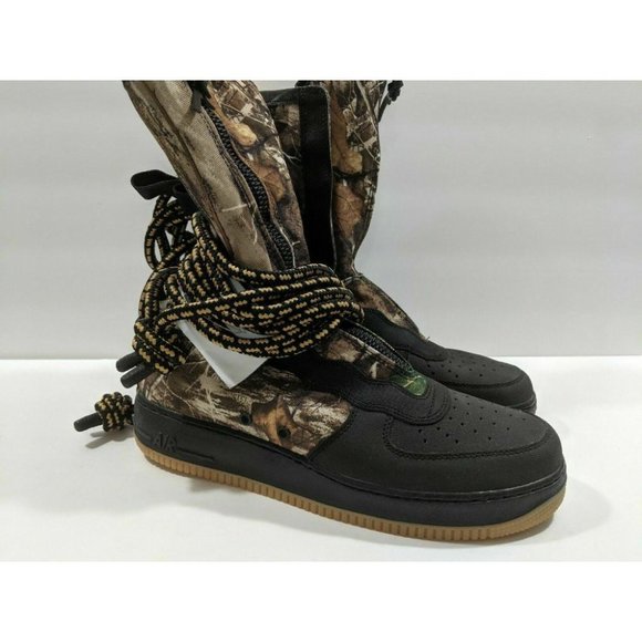 NEW Nike Air Force Men\'s Black Camo Boots Sz 9.5 main image 4